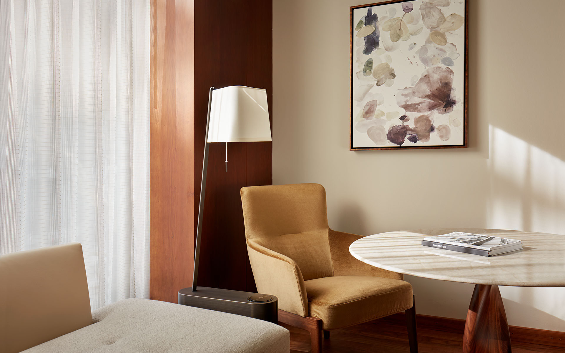 Detail of hotel room in Zurich by spa detail by MATTHEW SHAW Hotel Photography